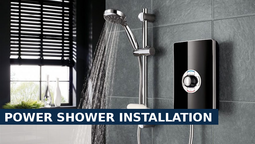 Power shower installation South Stifford